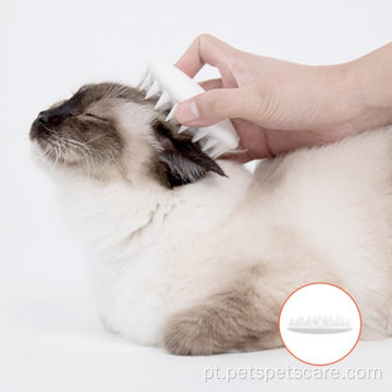 Cat Brush pente de silicone gato cuidando para banho